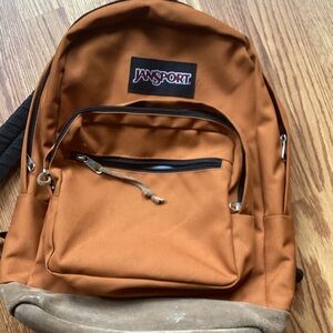 Jansport Tan and Brown Backpack